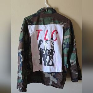 Upcycled TLC Vintage Army Jacket Sz M
